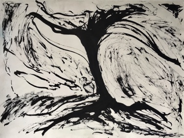 Tree, 
Ink on Paper,
56 x 76cm