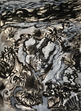 Rock Pools 2,
Ink on paper,
76 x 56.5cm