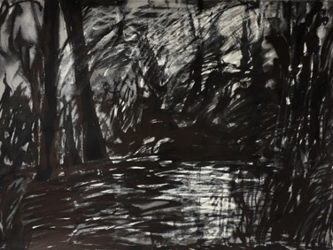 Lake Twilight,
Ink on Paper,
56.5 x 76cm