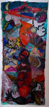 The Mermaids's Dream
Mixed media on Nepalese paper, 135 x 59cm