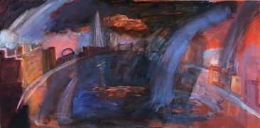 Storm, Rotherhithe
Acrylic on Board
38 x 76cm