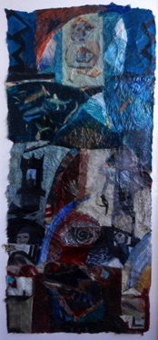 The Journey
Mixed media on Nepalese paper, 127 x 59cm
Sold - Private Collection