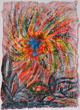 Hummingbird
Mixed media on Nepalese paper, 28 x 20cm Hummingbird
Mixed media on Nepalese paper, 28 x 20cm